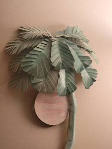 lot 39 image: Tropical Palm Metal Wall Art