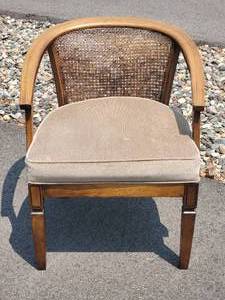 lot 79 image: Retro Cane-Back Accent Chair