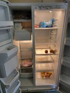lot 81 image: Maytag 24.5 Cu. Side-by-Side Refrigerator