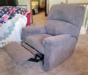 lot 10 image: Ultra-Comfortable Reclining Armchair by MyHome