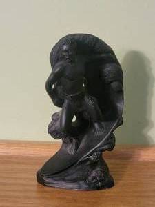 lot 29 image: Hawaiian Fine Art Lava Sculpture by Co Co Joe - Hang Ten