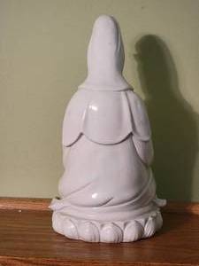 lot 120 image: Peaceful Glazed Ceramic Buddha Sculpture