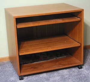 lot 167 image: Modern Rolling Home Office Modular Cabinet Desk