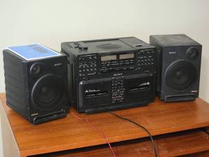 lot 161 image: Sony CD Radio Cassette - Corder CFD-770
