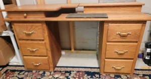 lot 156 image: Sturdy Crafting Bureau Table