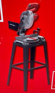 lot 32 image: New Craftsman 9 Amp Single-Bevel Compound Miter Saw with Stand