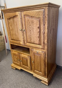 lot 66 image: Marvelous Media Cabinet on Casters