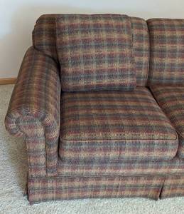 lot 13 image: Colorful Highland House Sofa