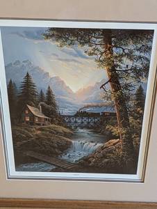 lot 55A image: Framed Daybreak Scenic Print by Jesse Barnes