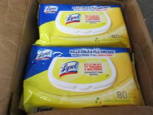 6- 80 ct Flat Packs Lysol Disinfect...