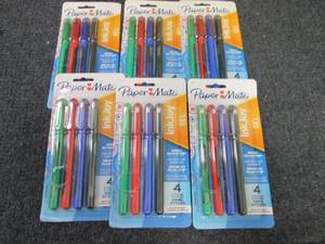 6- 4pks PaperMate InkJoy Gel Medium...