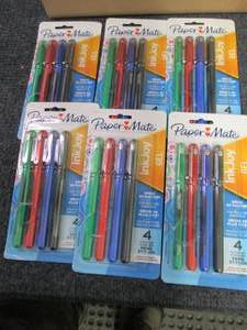6- 4pks PaperMate InkJoy Gel Medium...