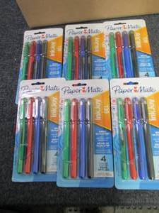 6- 4pks PaperMate InkJoy Gel Medium...