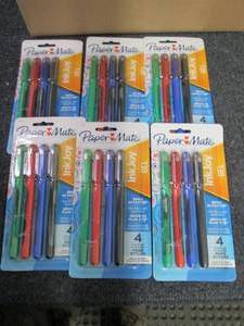 6- 4pks PaperMate InkJoy Gel Medium...