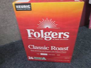 24 pk Folgers Classic Roast Kcups...