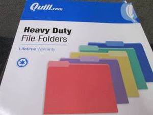 4- 50 pks Quill Heavy Duty File Fol...