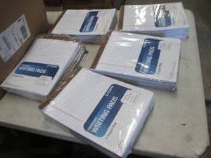 5- 12 pks White Legal Pads- some da...