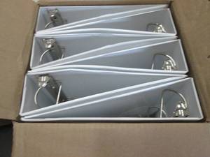 White 3 Ring Binders...