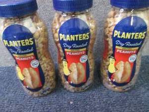 3- 16 oz Jars Planters Salted Peanu...