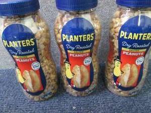3- 16 oz Jars Planters Salted Peanu...