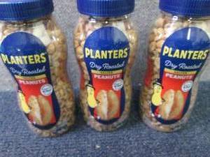 3- 16 oz Jars Planters Salted Peanu...