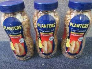 3- 16 oz Jars Planters Salted Peanu...