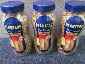 3- 16 oz Jars Planters Salted Peanu...