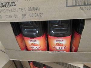 8- 64 oz Bottles Peach Sweet Leaf T...