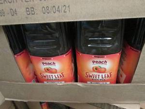8- 64 oz Bottles Peach Sweet Leaf T...