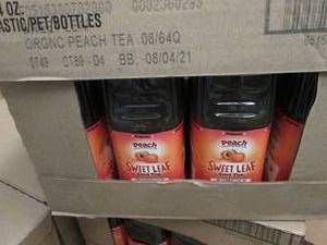 8- 64 oz Bottles Peach Sweet Leaf T...