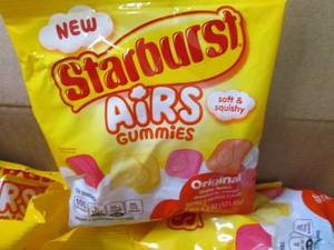 12- 4.3 oz Bags Starburst Air Gummi...
