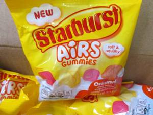 12- 4.3 oz Bags Starburst Air Gummi...
