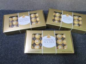 3- 7.9 oz Boxes Ferrero Rocher Haze...
