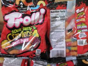 12- 3.4 oz Bags Trolli Sour Brite C...