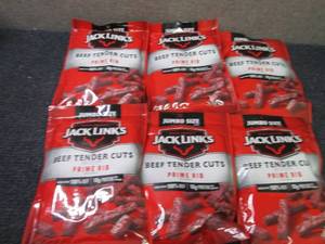 6- 5.6 oz Bags Jack Links Beef Tend...