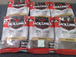 6- 2.6 oz Pks Jack Links Zero Sugar...