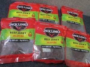 6- 3.25 oz Pks Jack Links Jalapeno ...