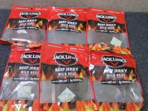 6- 3.25 oz Pks Jack Links Wild Heat...