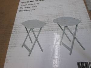 Linon Ledda Folding 2-Pc. TV Snack ...