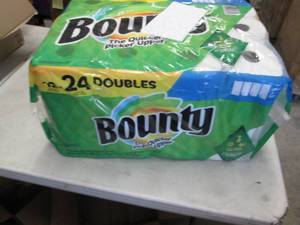 12 Double Rolls Bounty Paper Towels...