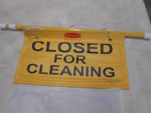 Rubbermaid Closed for Cleaning Sign...