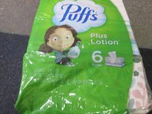 6 Boxes Puffs Plus with Lotion - cr...