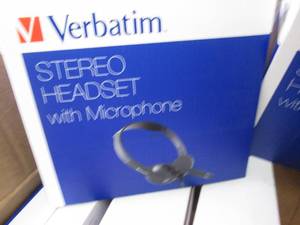 5 Verbatim Stereo Headsets with Mic...