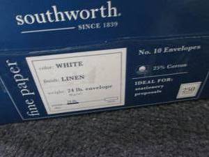 Box of 250 Southworth 24lb #10 Line...