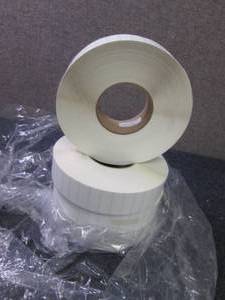 4-2500ct  Rolls White Labels 1.5x.5...