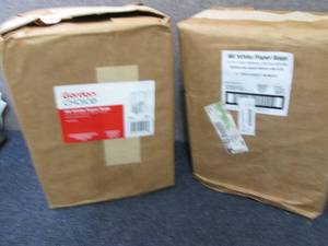 2- 500ct Pack 8# White Paper Bags...