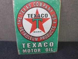 Metal Texaco Sign 16x12.5 inches...
