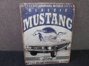 Metal Mustang Sign 16x12.5 inches...
