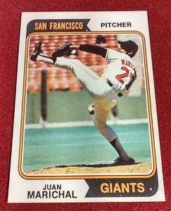 lot 13 image: 1974 Topps Juan Marichal