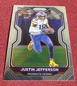 lot 14 image: 2020 Panini Prizm Justin Jefferson Rookie Card